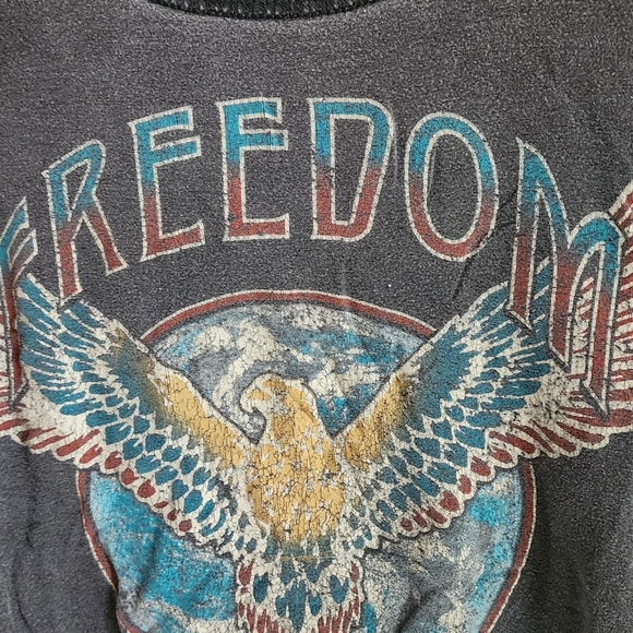 Altar'd State Freedom Tour Graphic Crop Top - Black - Picture 3 of 4